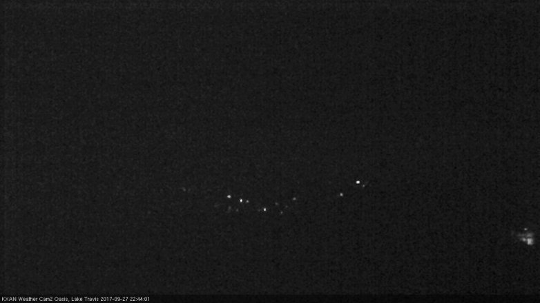 Lake Travis webcam, September 27, 2017 10:05 PM CT