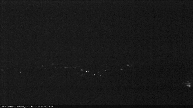 Lake Travis webcam, September 27, 2017 10:15 PM CT