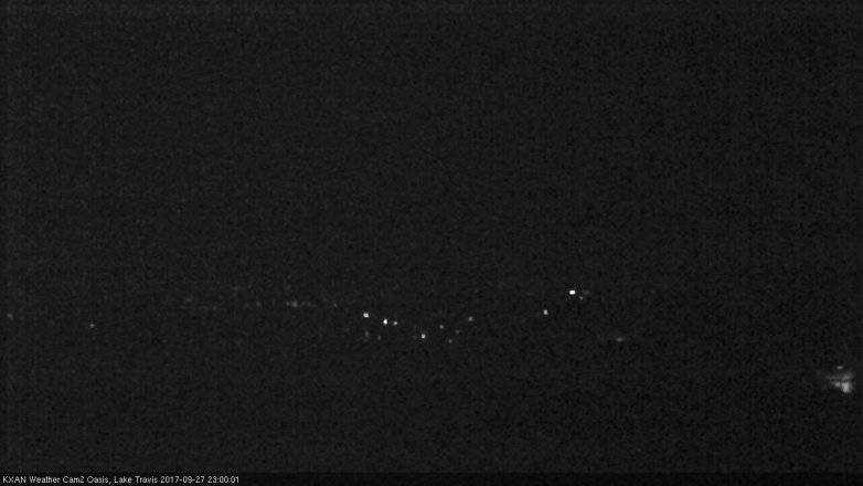 Lake Travis webcam, September 27, 2017 10:30 PM CT