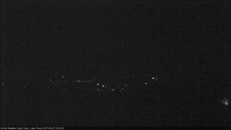 Lake Travis webcam, September 27, 2017 10:45 PM CT