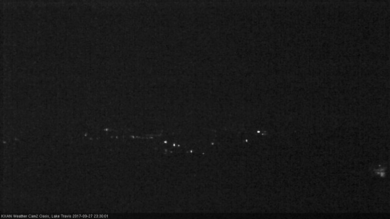 Lake Travis webcam, September 27, 2017 10:50 PM CT