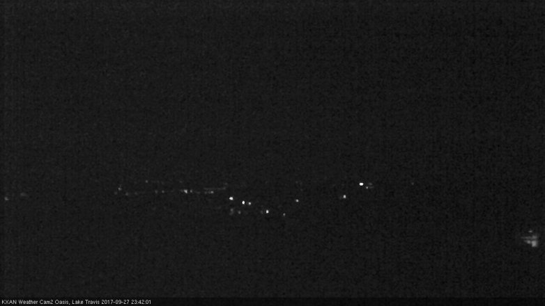 Lake Travis webcam, September 27, 2017 10:55 PM CT