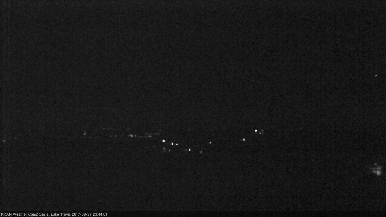 Lake Travis webcam, September 27, 2017 11:15 PM CT