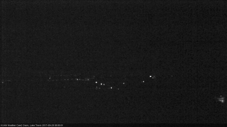 Lake Travis webcam, September 27, 2017 11:20 PM CT