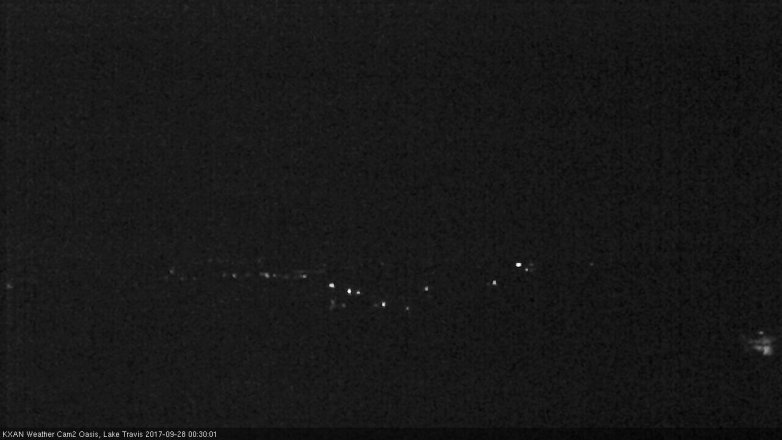 Lake Travis webcam, September 27, 2017 11:50 PM CT