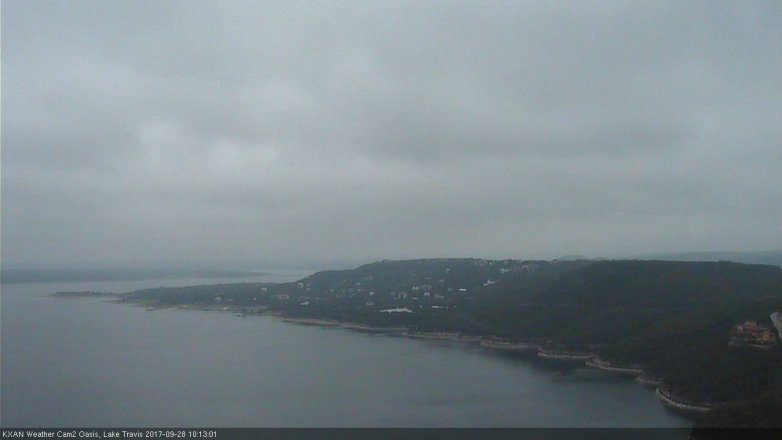 Lake Travis webcam, September 28, 2017 9:25 AM CT