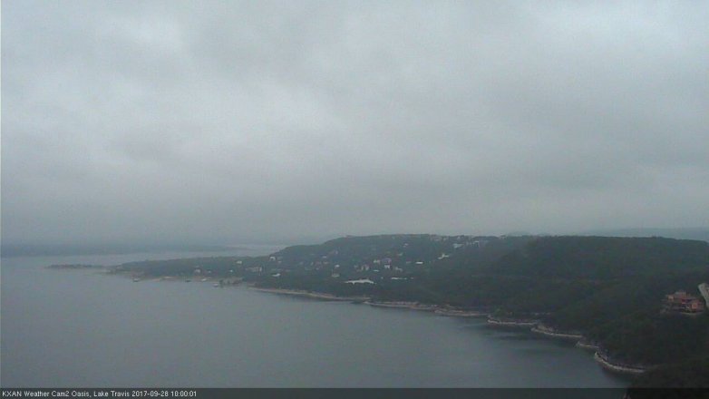Lake Travis webcam, September 28, 2017 9:30 AM CT