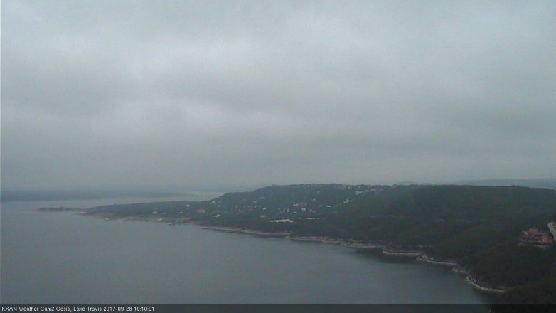 Lake Travis webcam, September 28, 2017 9:35 AM CT