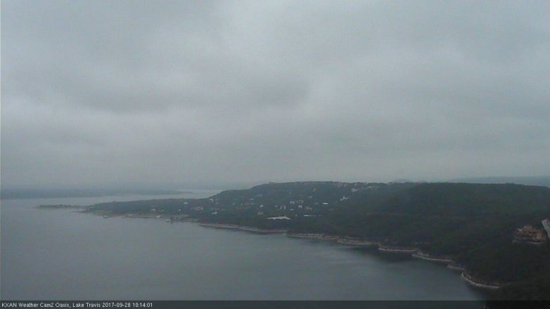 Lake Travis webcam, September 28, 2017 9:40 AM CT