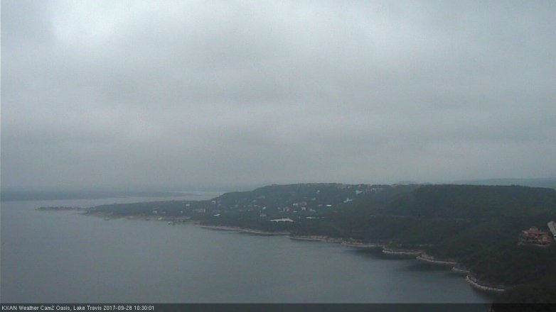 Lake Travis webcam, September 28, 2017 9:45 AM CT
