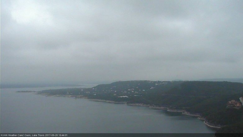 Lake Travis webcam, September 28, 2017 9:55 AM CT