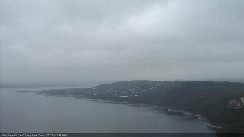 Lake Travis webcam, September 28, 2017 10:05 AM CT