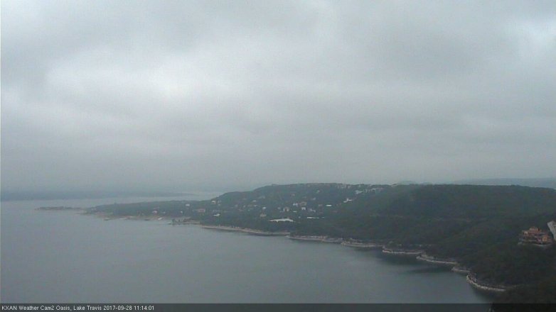Lake Travis webcam, September 28, 2017 10:30 AM CT