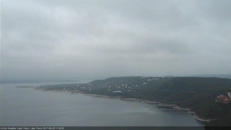Lake Travis webcam, September 28, 2017 10:45 AM CT