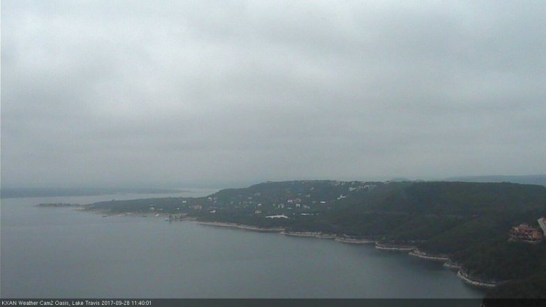 Lake Travis webcam, September 28, 2017 11:10 AM CT