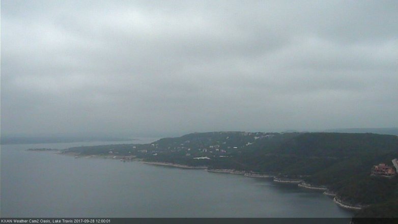 Lake Travis webcam, September 28, 2017 11:20 AM CT