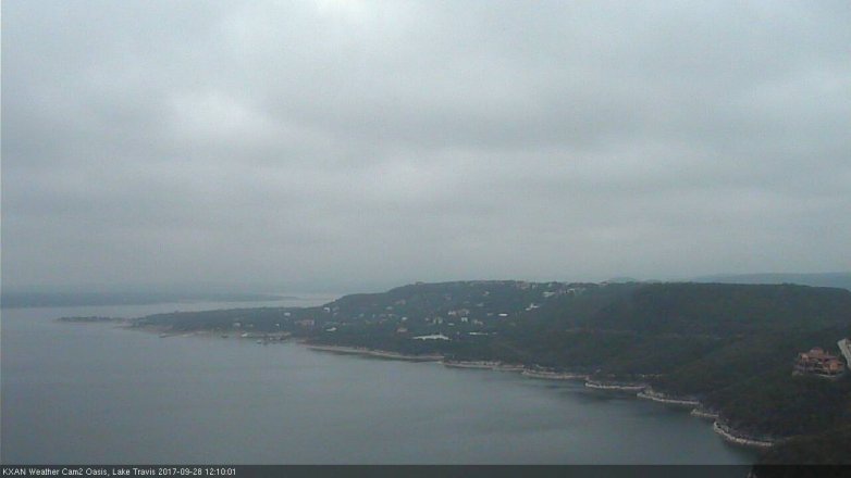Lake Travis webcam, September 28, 2017 11:40 AM CT