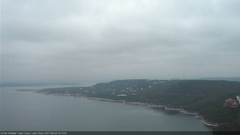 Lake Travis webcam, September 28, 2017 11:45 AM CT