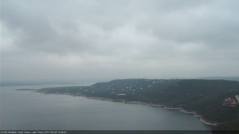 Lake Travis webcam, September 28, 2017 12:05 PM CT