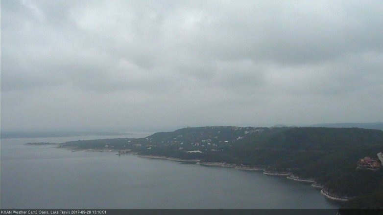 Lake Travis webcam, September 28, 2017 12:30 PM CT