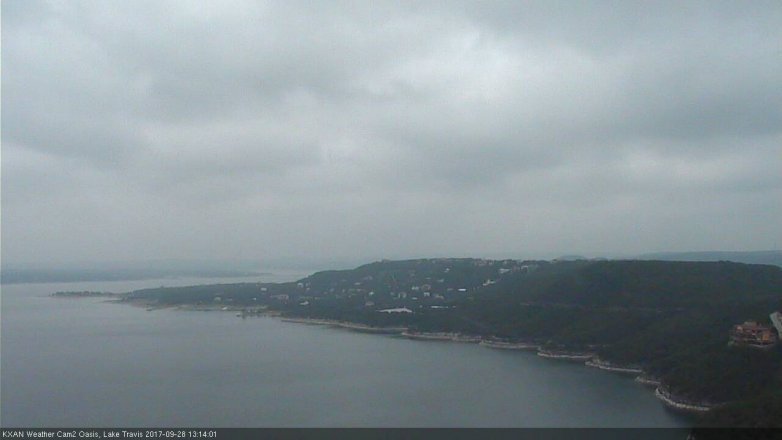 Lake Travis webcam, September 28, 2017 12:45 PM CT