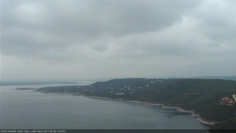 Lake Travis webcam, September 28, 2017 1:00 PM CT