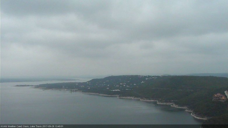 Lake Travis webcam, September 28, 2017 1:05 PM CT