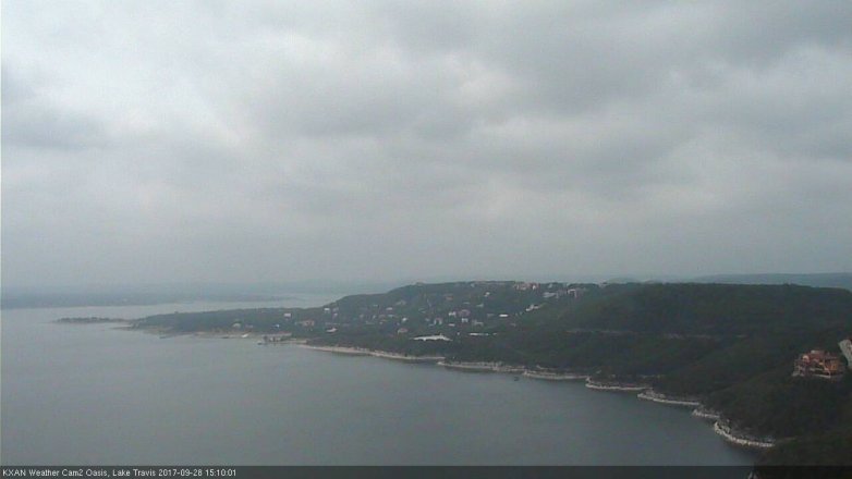 Lake Travis webcam, September 28, 2017 2:40 PM CT