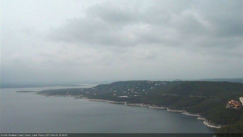 Lake Travis webcam, September 28, 2017 2:45 PM CT