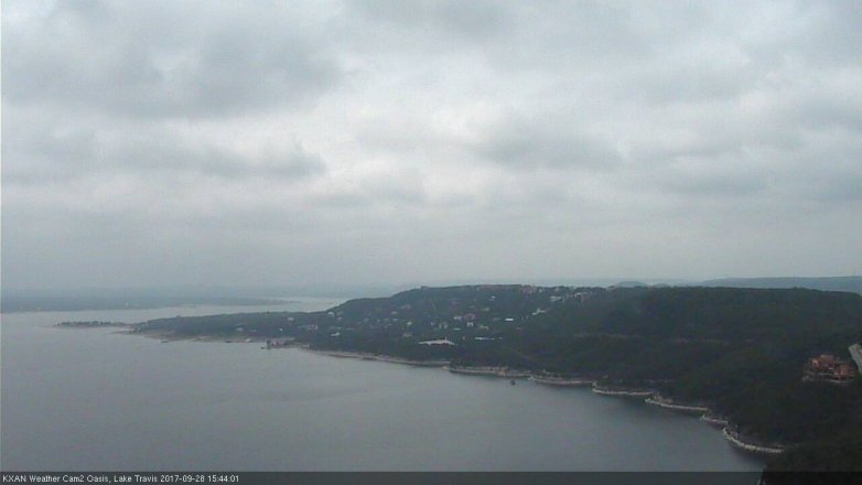 Lake Travis webcam, September 28, 2017 3:05 PM CT