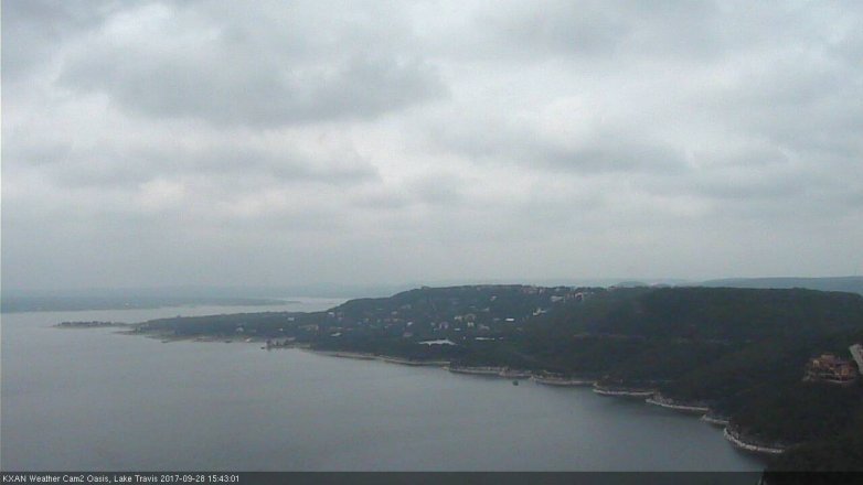 Lake Travis webcam, September 28, 2017 3:10 PM CT