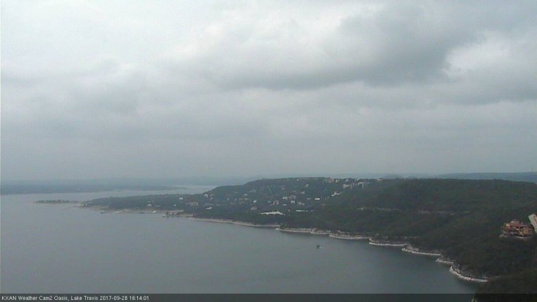 Lake Travis webcam, September 28, 2017 3:30 PM CT