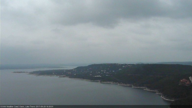Lake Travis webcam, September 28, 2017 3:40 PM CT