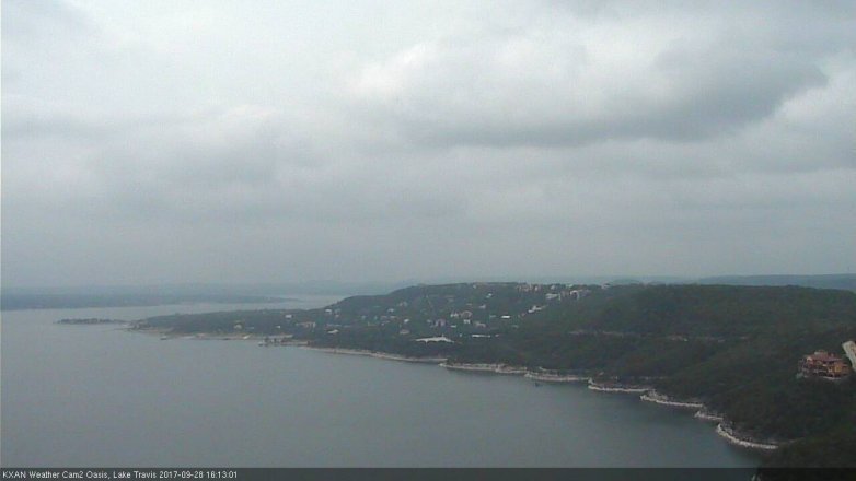 Lake Travis webcam, September 28, 2017 3:45 PM CT