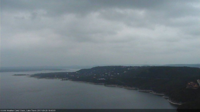 Lake Travis webcam, September 28, 2017 3:50 PM CT