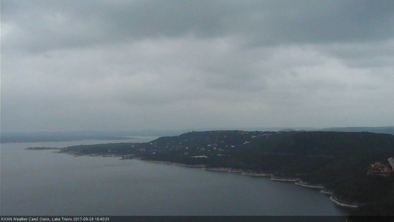 Lake Travis webcam, September 28, 2017 3:55 PM CT