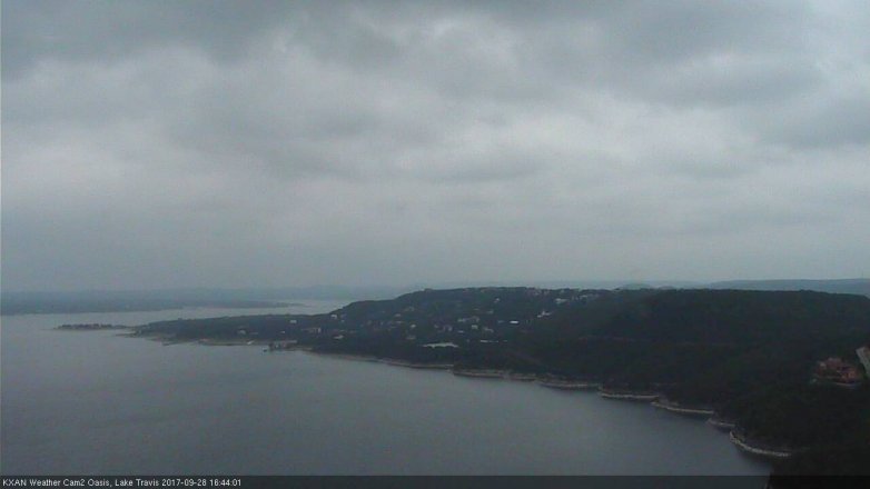 Lake Travis webcam, September 28, 2017 4:00 PM CT
