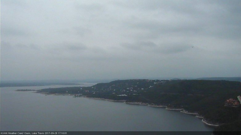 Lake Travis webcam, September 28, 2017 4:15 PM CT