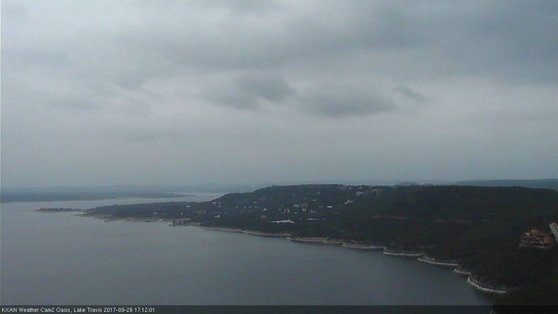 Lake Travis webcam, September 28, 2017 4:25 PM CT