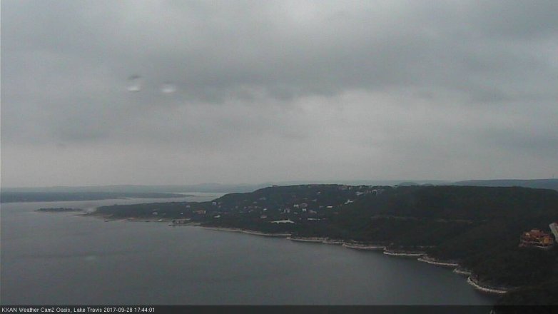 Lake Travis webcam, September 28, 2017 4:50 PM CT