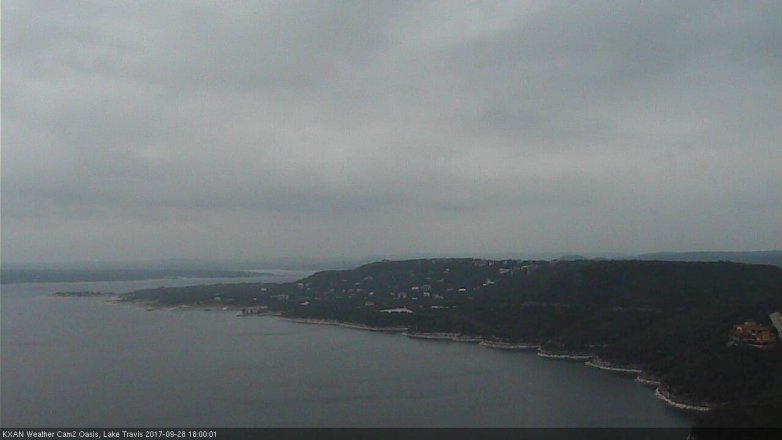 Lake Travis webcam, September 28, 2017 5:05 PM CT