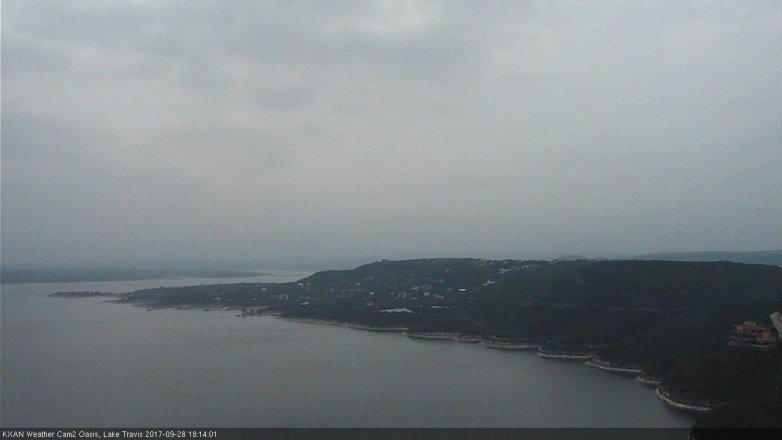 Lake Travis webcam, September 28, 2017 5:45 PM CT