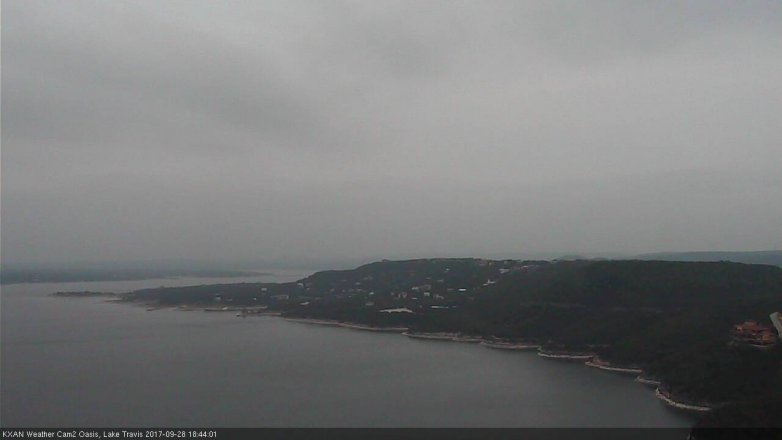 Lake Travis webcam, September 28, 2017 6:15 PM CT