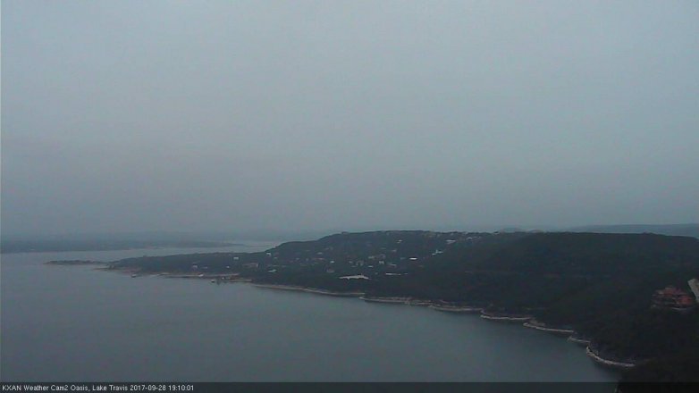 Lake Travis webcam, September 28, 2017 6:20 PM CT