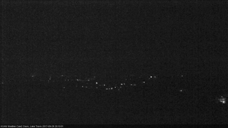 Lake Travis webcam, September 28, 2017 7:35 PM CT