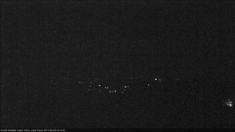 Lake Travis webcam, September 28, 2017 9:35 PM CT