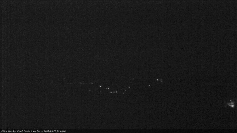 Lake Travis webcam, September 28, 2017 9:55 PM CT