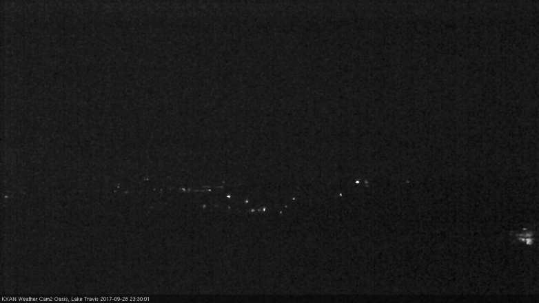 Lake Travis webcam, September 28, 2017 10:55 PM CT