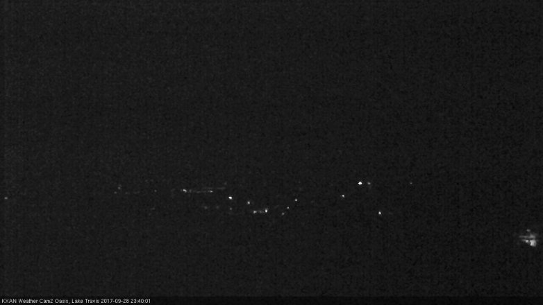 Lake Travis webcam, September 28, 2017 11:00 PM CT