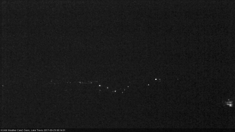 Lake Travis webcam, September 28, 2017 11:40 PM CT